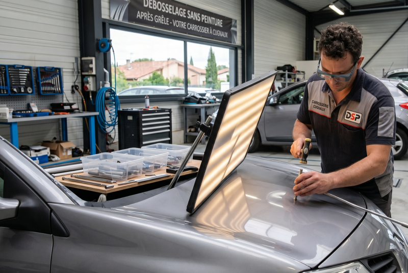 Débosselage sans peinture suite à grêle en Haute-Garonne 31 : Renault Cugnaux s'en occupe