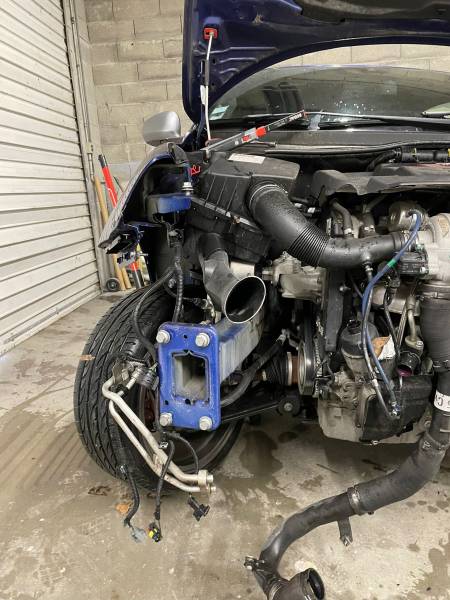 Réparation Carrosserie et longeron suite à une collision d'une Alfa Romeo Mito par notre carrossier à Cugnaux